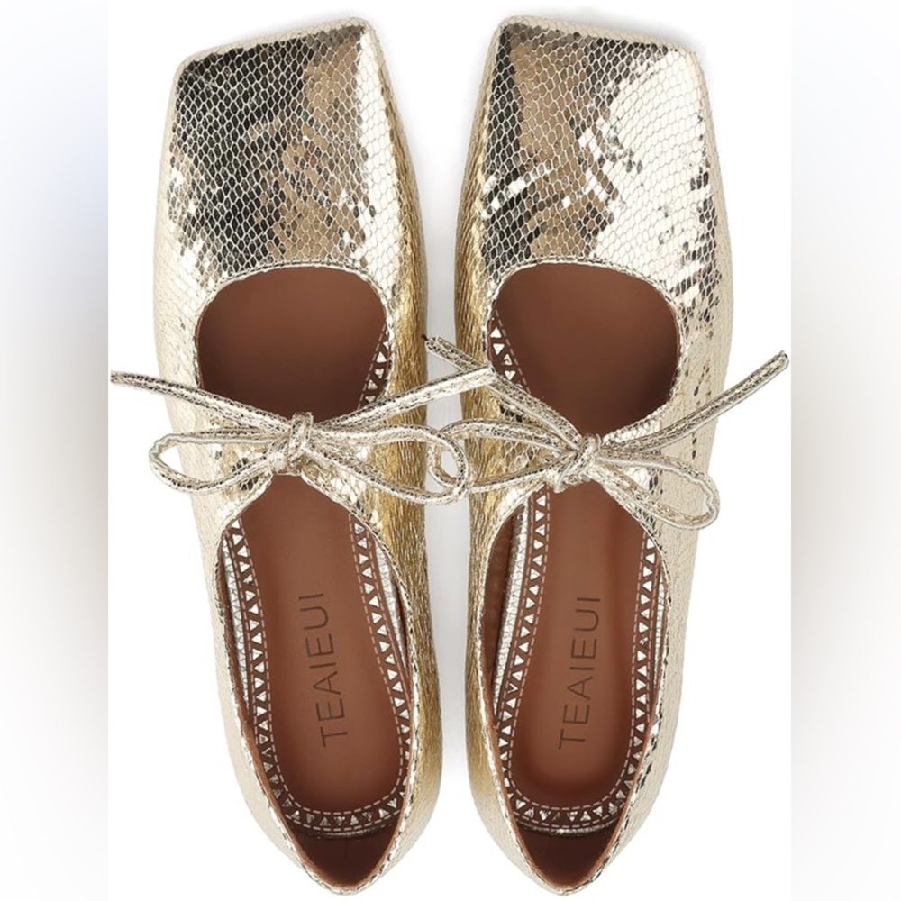 Gold Women's Flats